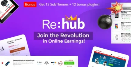 Rehub Price Comparison, Multi Vendor Marketplace Wordpress Theme With Lifetime Update.