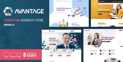 Avantage Business Consulting WordPress Theme With Lifetime Update.