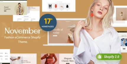 November Multipurpose Sections Shopify Theme [Lifetime Update]