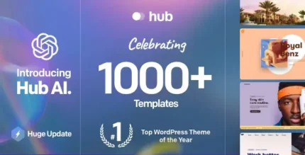 Hub - Responsive Multi-Purpose WordPress Theme With Lifetime Update.