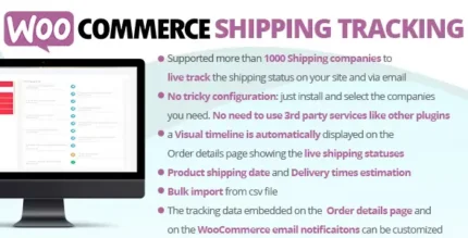 WooCommerce Shipping Tracking 38.3 With Lifetime Update.
