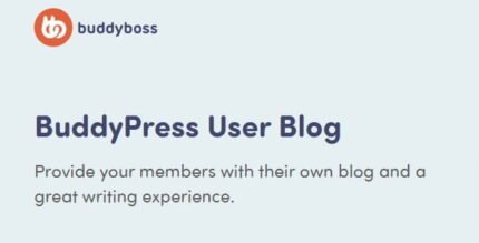BuddyPress User Blog 1.3.5 With Lifetime Update.