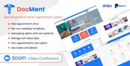 DocMent - SaaS Based Multi Doctor Appointment System With Lifetime Updates.
