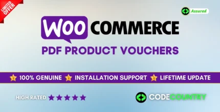 PDF Product Vouchers WordPress Plugin With Lifetime Update.