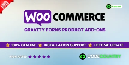 WooCommerce Gravity Forms Product Add-ons v3.4.4 WordPress Plugin With Lifetime Update.