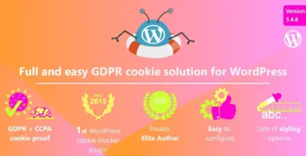 Complete GDPR / AVG / CCPA Cookie Compliance WordPress plugin - WeePie Cookie Allow With Lifetime Update.