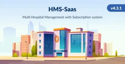 HMS Saas - Multi Hospital Management System - Appointment Booking - Smart Hospital - With Mobile App   With Lifetime Updates.