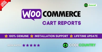 WooCommerce Cart Reports 1.3.3 WordPress Plugin With Lifetime Update.