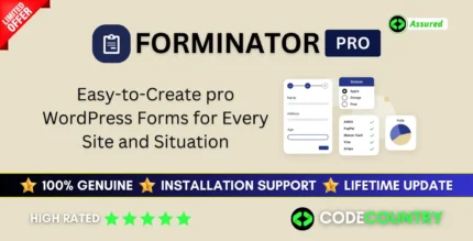 Forminator Pro 1.29.0 Form Builder Plugin With Lifetime Updates.