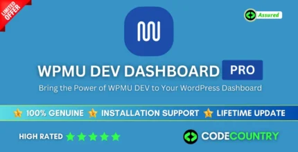 WPMU DEV Dashboard Site Management 4.11.11 WordPress Plugin With Lifetime Updates.