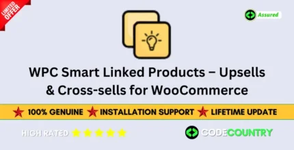 WPC Smart Linked Products v1.2.8 Upsells & Cross-sells With Lifetime Update.