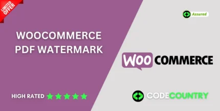 WooCommerce PDF Watermark 1.6.1 WordPress Plugin With Lifetime Update.