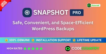 Snapshot Pro 4.17.1 Backups WordPress Plugin With Lifetime Updates.