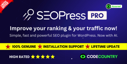 SEOPress Pro 7.7 WordPress SEO Plugin With Lifetime Update.