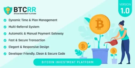 btcRR Bitcoin Investment Platform PHP Scripts With Lifetime Update.