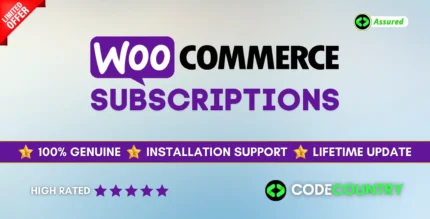 WooCommerce Subscriptions 5.5.0 WordPress Plugin With Lifetime Update.