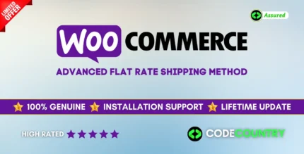 Advanced Flat Rate Shipping Method for WooCommerce v4.7.6 WordPress Plugin With Lifetime Update.