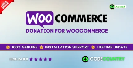 Donation For WooCommerce 3.4 WordPress Plugin With Lifetime Update.