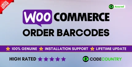 WooCommerce Order Barcodes 1.7.4 With Lifetime Update.