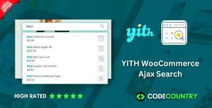 YITH WooCommerce Ajax Search WordPress Plugin With Lifetime Update