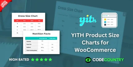 YITH Product Size Charts for WooCommerce WordPress Plugin With Lifetime Update