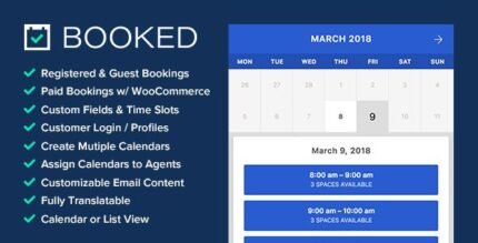 Booked Appointment Booking for WordPress With Lifetime Update