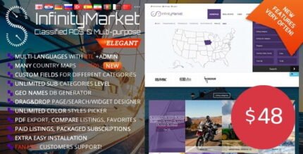 Classified Ads Script - Infinity Market With Lifetime Update.