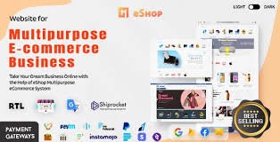 eShop Web - Multi Vendor eCommerce Marketplace / CMS With Lifetime Update.