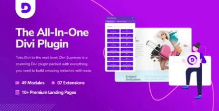 Divi Supreme Pro 4.9.97.1 Custom and Creative Divi Modules With Lifetime Update.