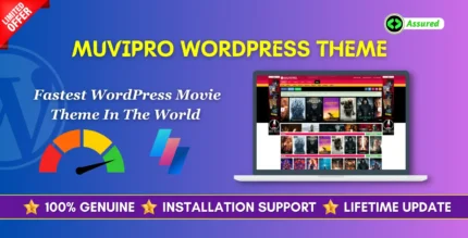 Muvipro 2.1.7 Movie WordPress Theme With Lifetime Update.
