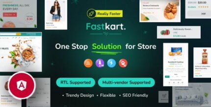 Fastkart - Single or Multivendor Ecommerce with Angular & Laravel REST API With Lifetime Update.