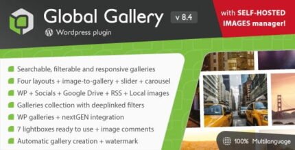 Global Gallery 8.6.4 WordPress Responsive Gallery With Lifetime Update.