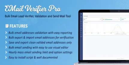 Email Verifier Pro 4.6.2 Bulk Email Addresses Validation, Mail Sender & Email Lead Management Tool With Lifetime Update.