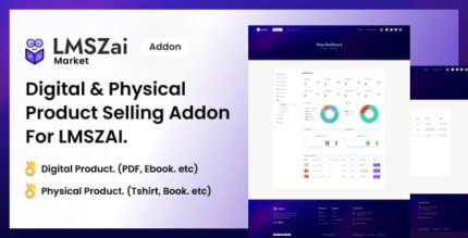 LMSzai Market - Digital & Physical Product Selling Addon For LMSZAI With Lifetime Update.