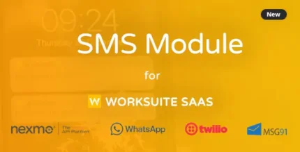 SMS Module for Worksuite SAAS With Lifetime Update.