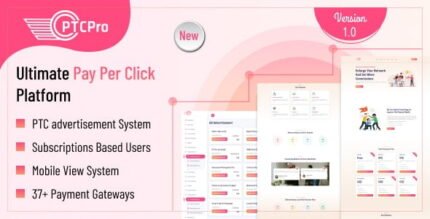 PTC Pro - A Complete Pay Per Click Platform With Lifetime Update.