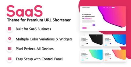 SaaS Theme for Premium URL Shortener With Lifetime Update.