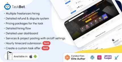 Taskbot A Freelancer Marketplace WordPress Plugin With Lifetime Update