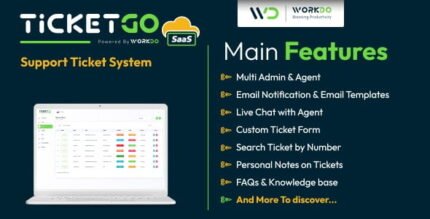 TicketGo SaaS - Support Ticket System With Lifetime Update.